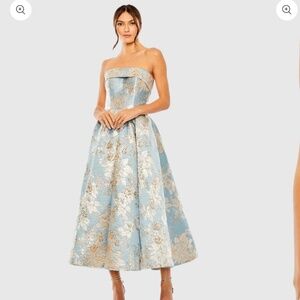 Mac Duggal Floral Organza Dress – Size 4 – Worn Once for Wedding